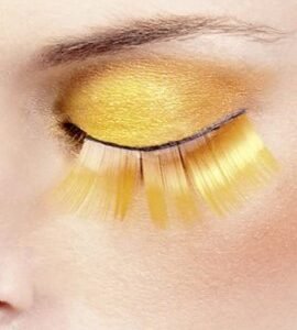 Baci Orange Glitter Eyelashes