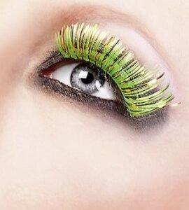 Baci Lime Green Glitter Eyelashes