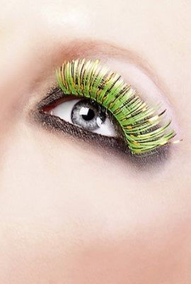 Baci Lime Green Glitter Eyelashes