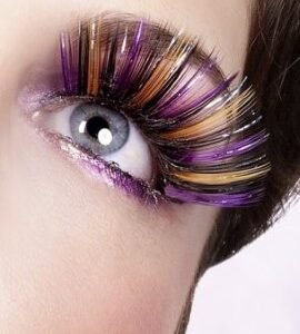 Baci Purple Black Yellow Glitter Eyelashes