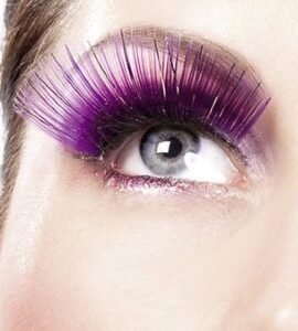 Baci Purple Glitter Eyelashes