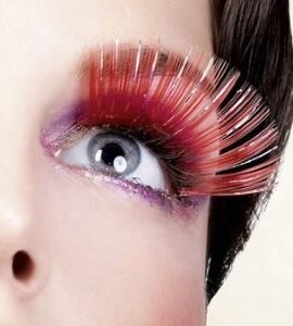 Baci Red Glitter Eyelashes