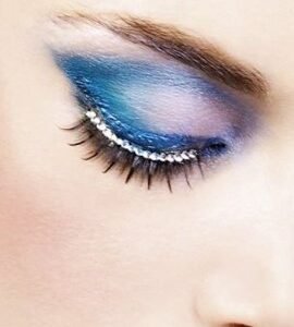 Baci Black White Rhinestone Eyelashes