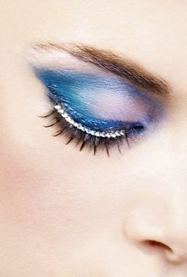 Baci Black White Rhinestone Eyelashes