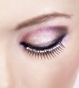 Baci Black White Rhinestone Eyelashes