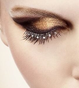 Baci Black White Rhinestone Eyelashes