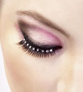 Baci Black White Rhinestone Eyelashes