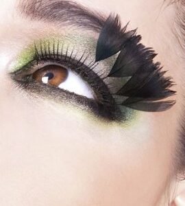 Baci Black Feather Eyelashes