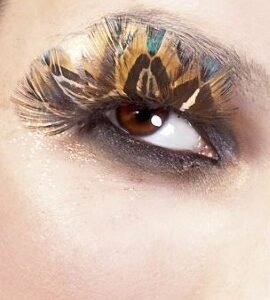 Baci Multi Coloured Feather Eyelashes