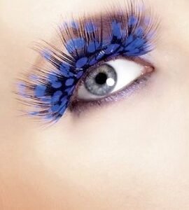 Baci Blue Feather Eyelashes