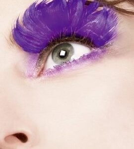 Baci Purple Feather Eyelashes
