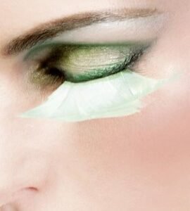 Baci Turquoise Feather Eyelashes